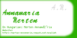 annamaria merten business card